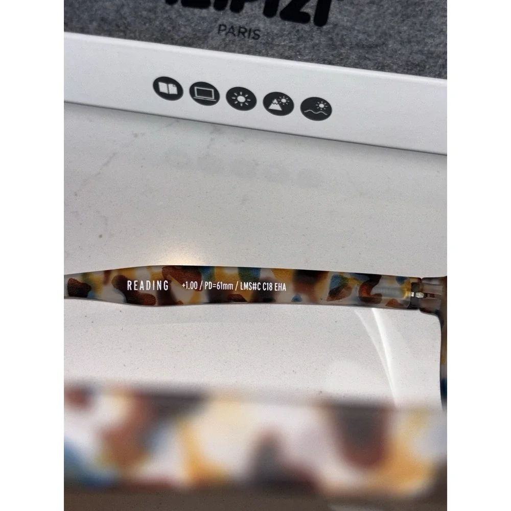 Izipizi Blue Tortoise Occhiali Da Lettura Reading Glasses #C 1.0 NIB